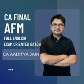 CA Final AFM Full English Exam Oriented Batch By CA Aaditya Jain | For Jan 26 & May 26 Exams